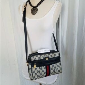 Vintage Gucci Shoulder Bag Purse GG Monogram